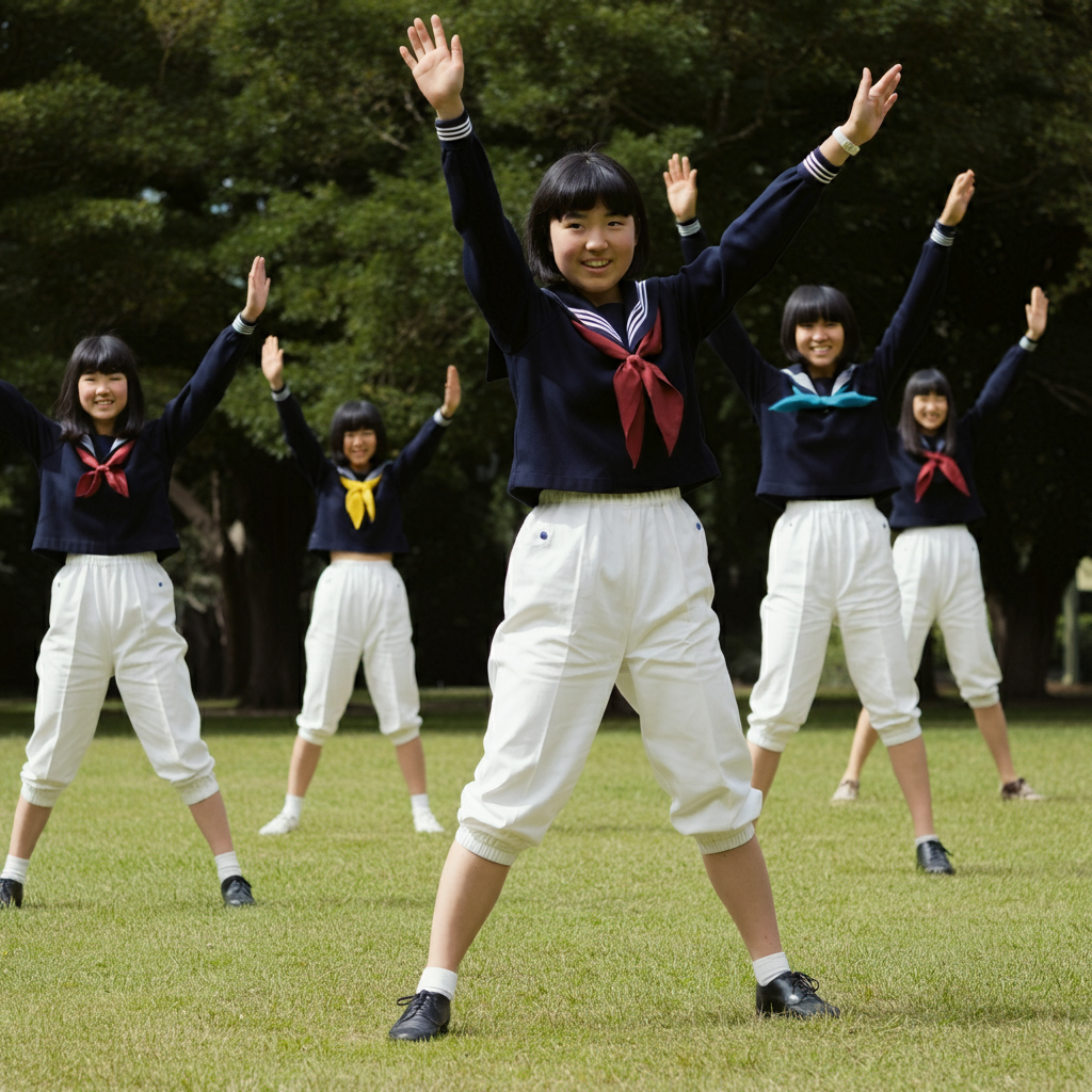 芋セラ女子中学生　ブルマー　ブルセラ　芋セーラー服 ImageFX