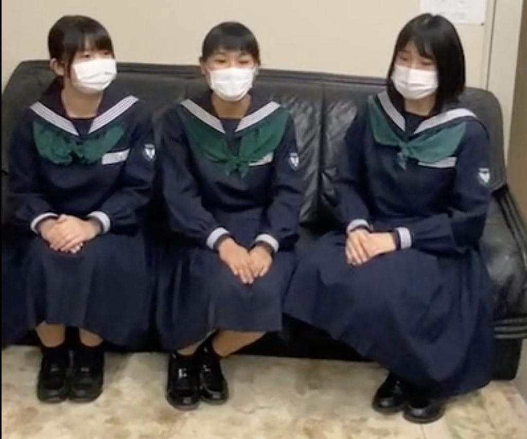 常盤木学園高校　仙台様　４本線セーラー服　女子高生　jk 芋セラ 芋セーラー服