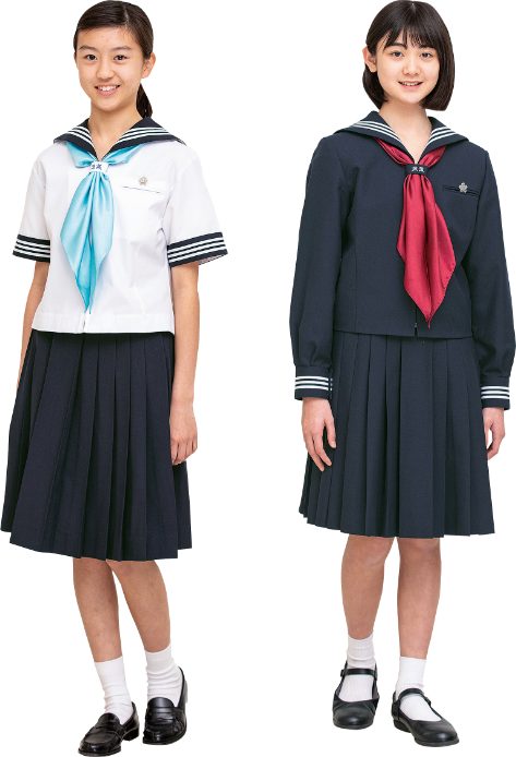 昭和女子大学附属中学校高等学校 セーラー服 女子高生 女子中学生